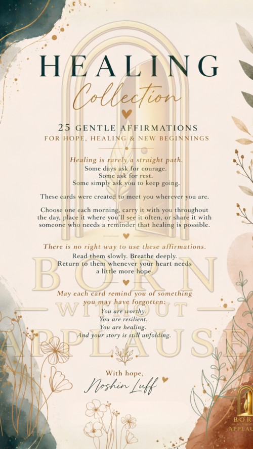 Healing affirmation collection Healing Affirmation Cards: 25 Printable Digital Cards