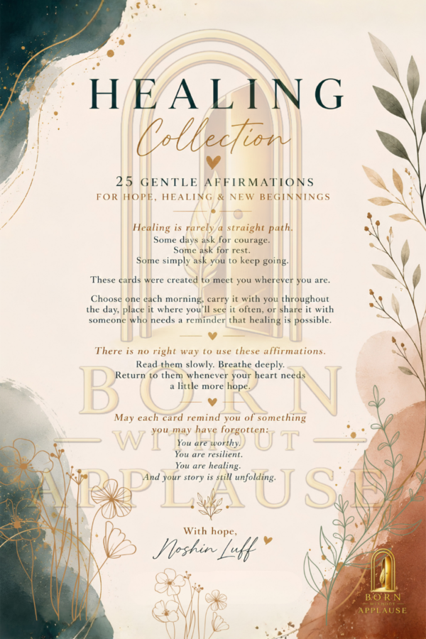 Healing affirmation collection Healing Affirmation Cards: 25 Printable Digital Cards